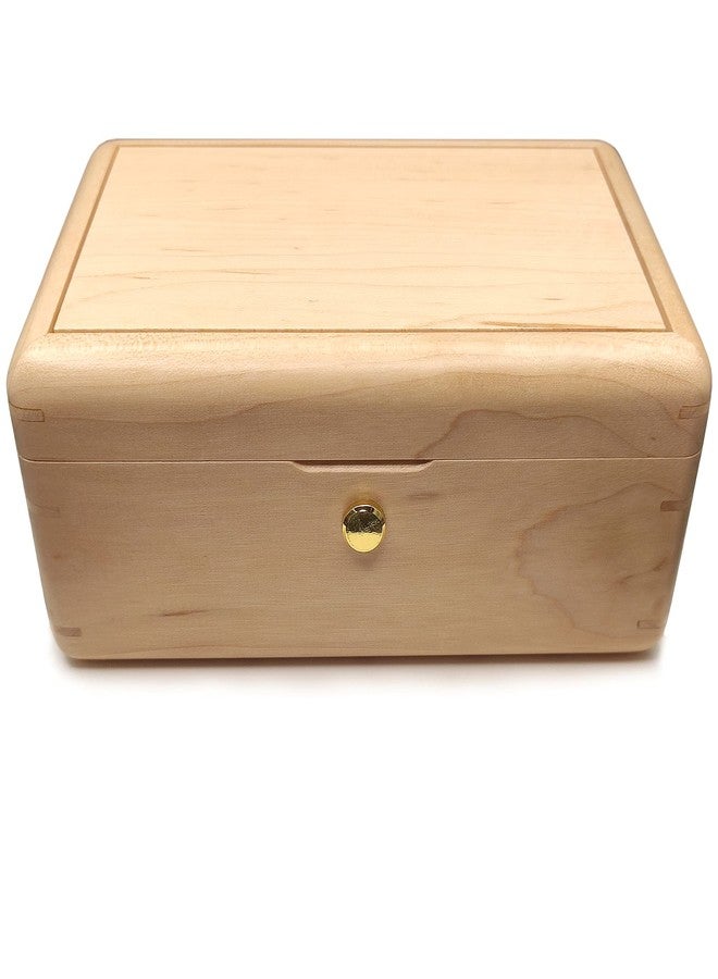 falado 18 note wind up Solid Wood Jewelry Music Box with Photo Frame, for Christmas/Birthday/Valentine's Day/Mother's Day，Tune of You are My Sunshine. (Maple Wood) - Image 2